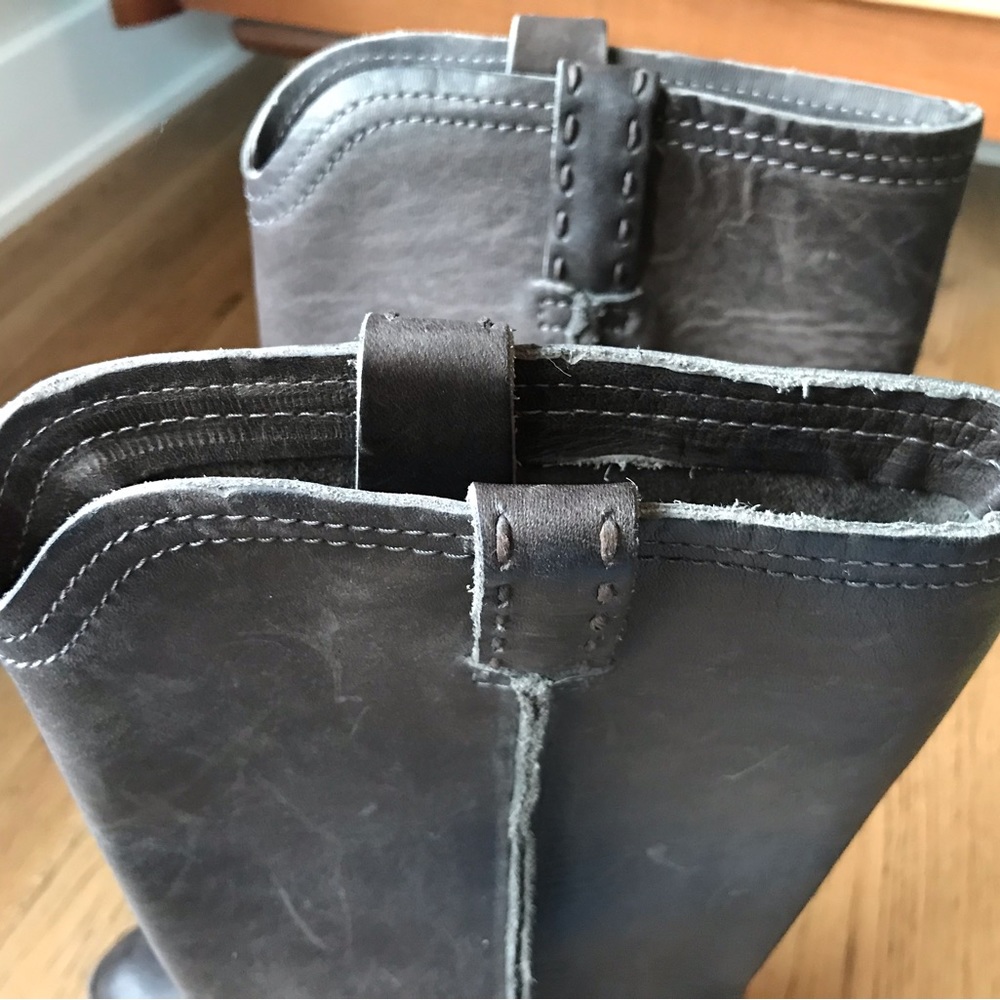 Frye leather pull on riding boots - Picture 13 of 16